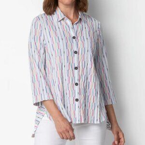 Habitat Shirt Wrap Around Fiesta Tunic Size Large